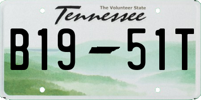 TN license plate B1951T