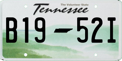TN license plate B1952I