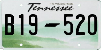 TN license plate B1952O