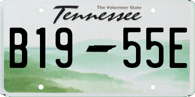TN license plate B1955E
