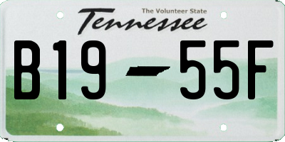 TN license plate B1955F