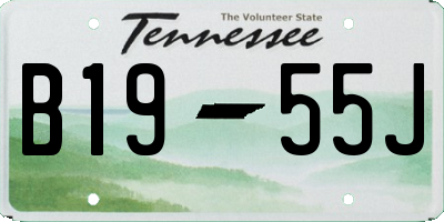 TN license plate B1955J