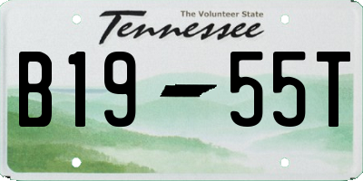 TN license plate B1955T