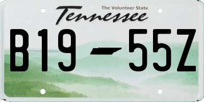 TN license plate B1955Z