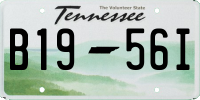 TN license plate B1956I