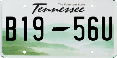 TN license plate B1956U