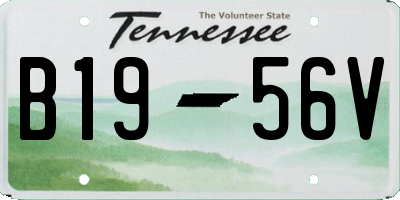 TN license plate B1956V