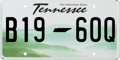 TN license plate B1960Q