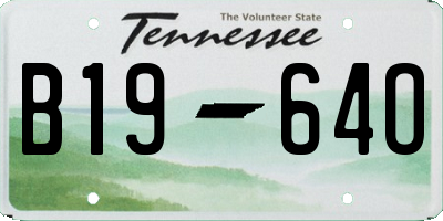 TN license plate B1964O