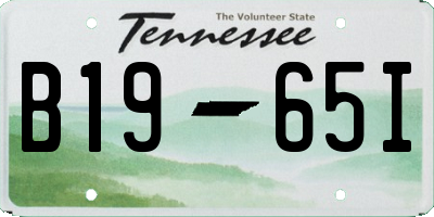 TN license plate B1965I
