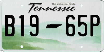 TN license plate B1965P