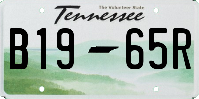 TN license plate B1965R