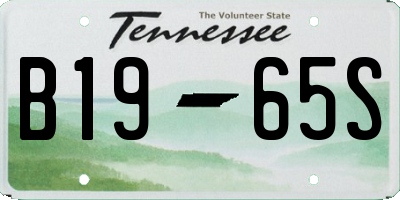 TN license plate B1965S