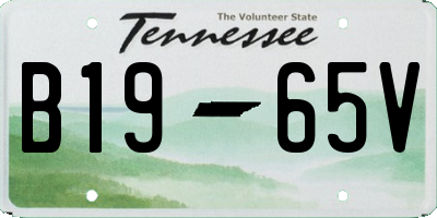 TN license plate B1965V