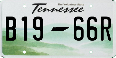 TN license plate B1966R