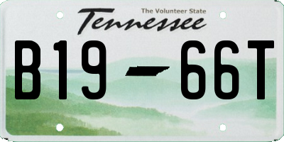 TN license plate B1966T