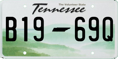 TN license plate B1969Q