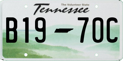 TN license plate B1970C