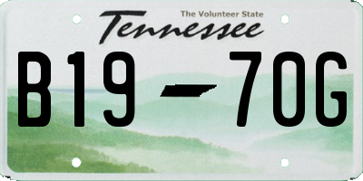 TN license plate B1970G