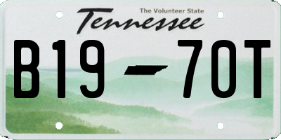 TN license plate B1970T