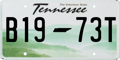 TN license plate B1973T
