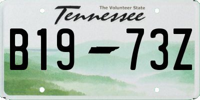 TN license plate B1973Z