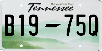 TN license plate B1975Q