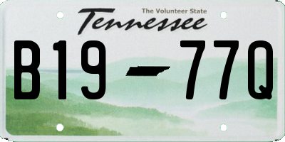 TN license plate B1977Q