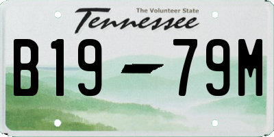 TN license plate B1979M