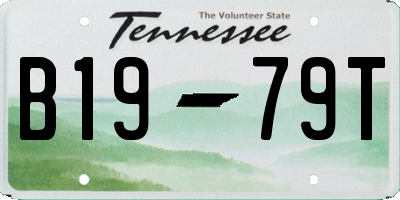 TN license plate B1979T