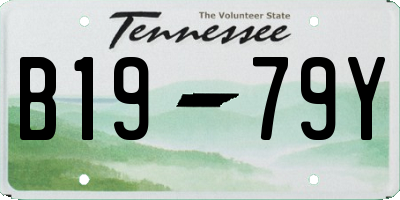 TN license plate B1979Y