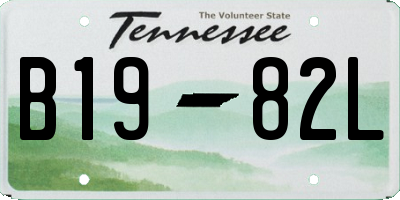 TN license plate B1982L