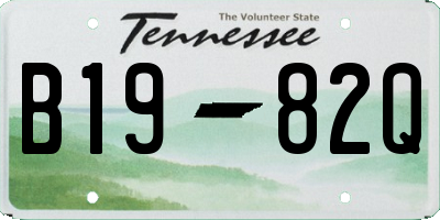 TN license plate B1982Q