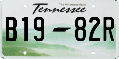 TN license plate B1982R