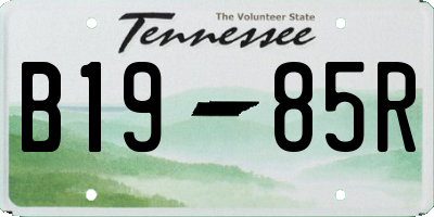 TN license plate B1985R