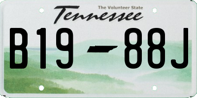 TN license plate B1988J