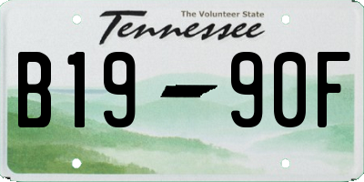 TN license plate B1990F