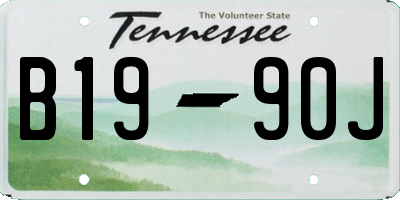 TN license plate B1990J