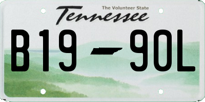 TN license plate B1990L