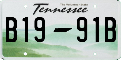 TN license plate B1991B