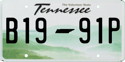 TN license plate B1991P