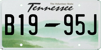 TN license plate B1995J