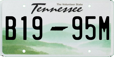 TN license plate B1995M
