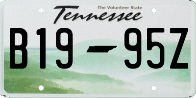 TN license plate B1995Z