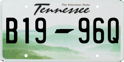 TN license plate B1996Q