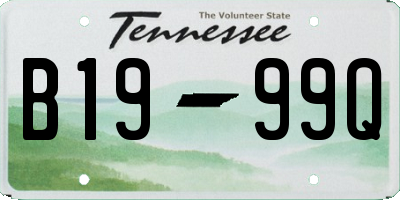 TN license plate B1999Q