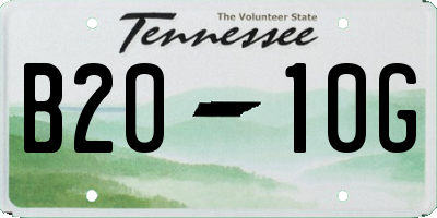 TN license plate B2010G