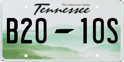 TN license plate B2010S
