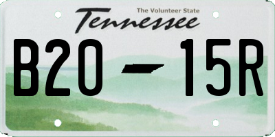 TN license plate B2015R