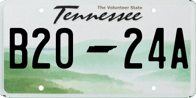 TN license plate B2024A